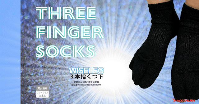 マグネットフットケアWISELEG3本指靴下